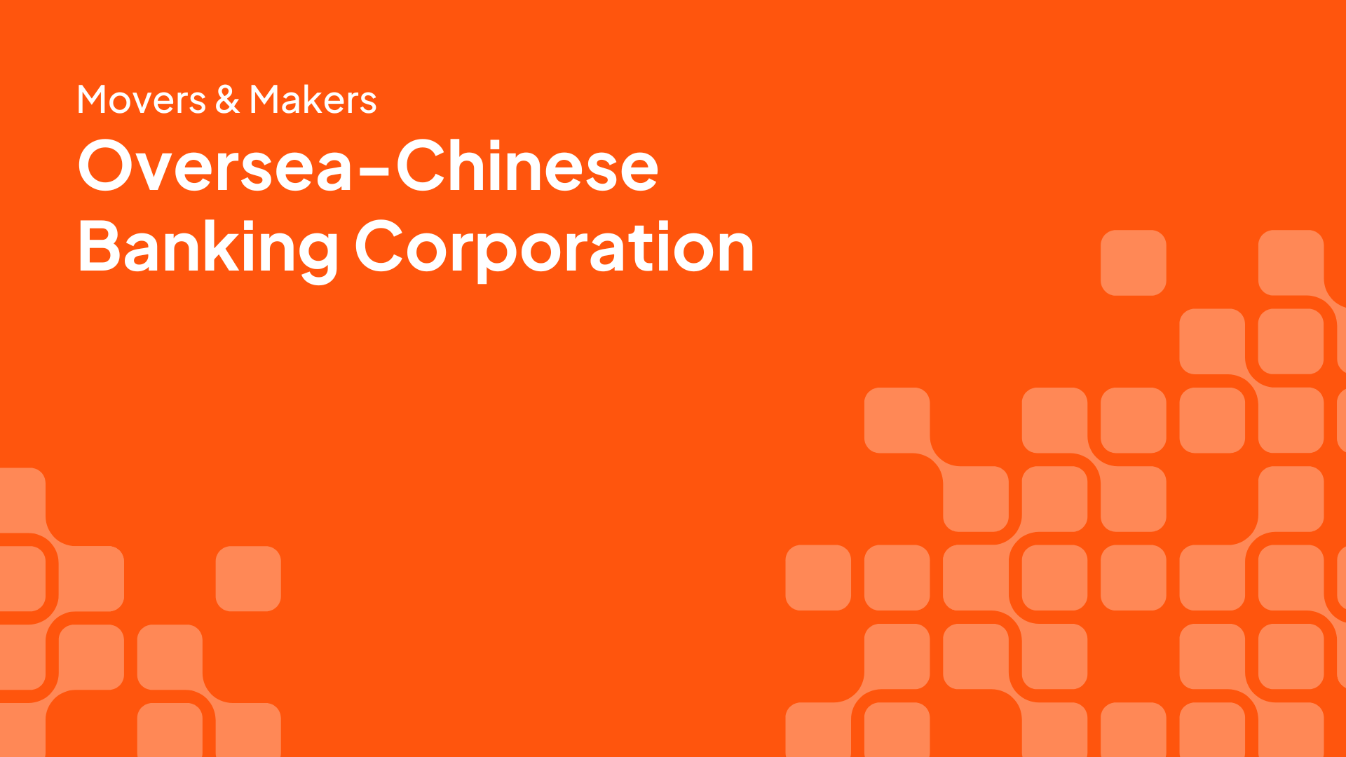 Oversea-Chinese Banking Corporation | Proporcionar uma melhor experiência bancária com IA e ML